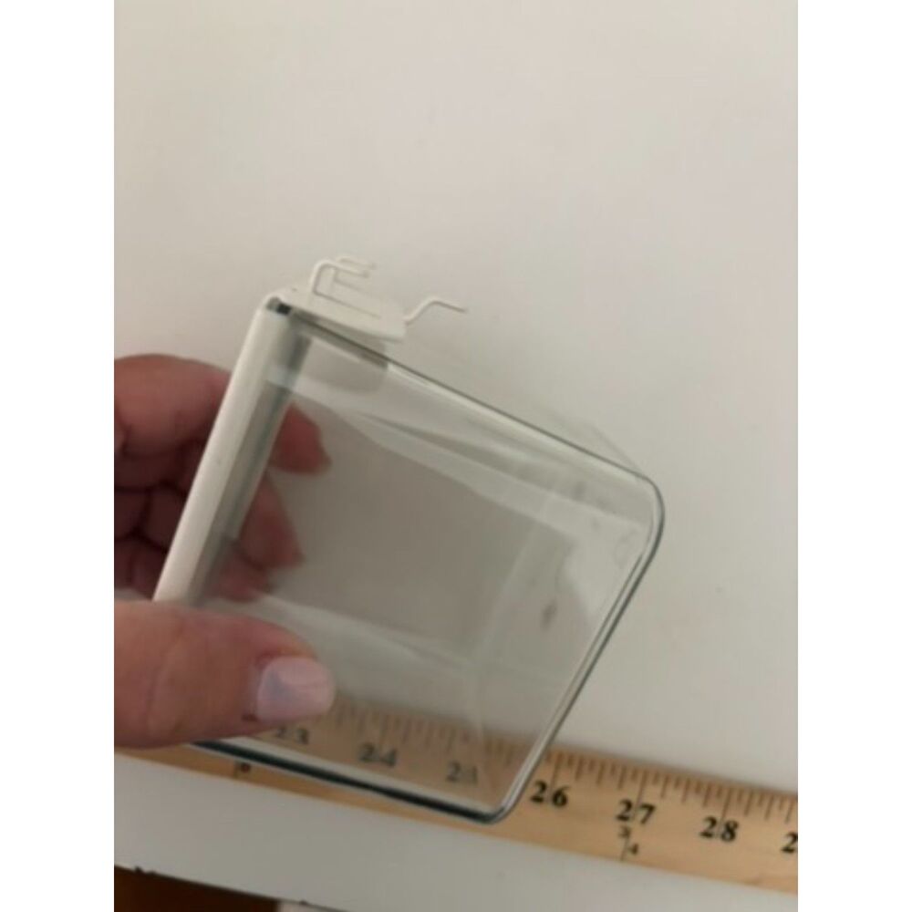 Bin Replacement storage containers -6 Metal and acrylic